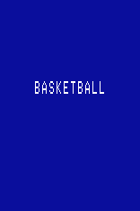 Basketball title screen for Arcadia 2001